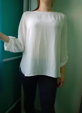 Блуза шифоновая/ удлиненная спинка