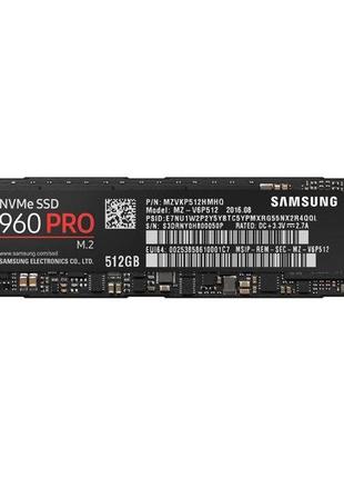 ПродамНовый SSD накопитель Samsung 960 PRO 512Gb