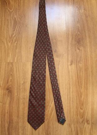 Прекрасный шелковый галстук краватка ручная работа итальянская...