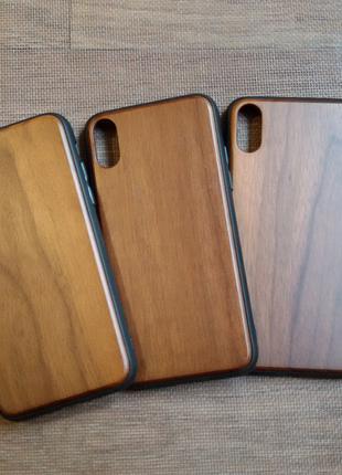 iPhone X, XS / Деревянный чехол накладка под гравировку на Айфон