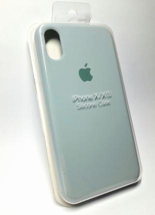 Чехол для iPhone X, iPhone XS Silicone Case (Gemstone Green) с...