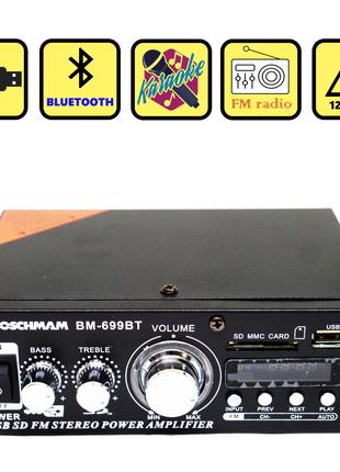 Усилитель звука BM AUDIO Bluetooth BM-699BT USB SD FM радио MP...