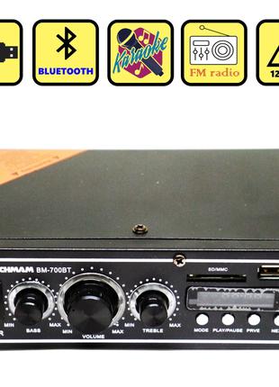 Усилитель звука BM AUDIO Bluetooth BM-700BT USB SD FM радио MP...