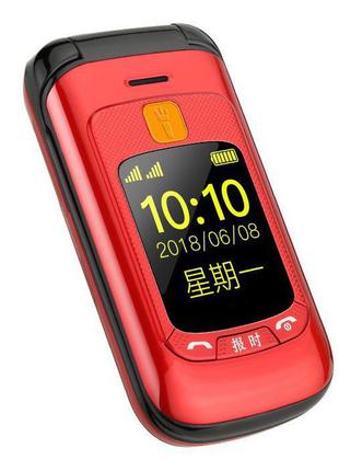 Мобильный телефон Gzone F899 red. Flip раскладушка с 2 экранам...