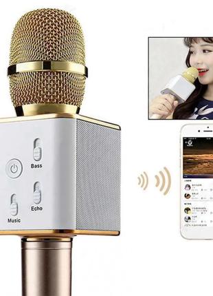 Беспроводной Bluetooth микрофон для караоке Q7 с динамиками
мн...