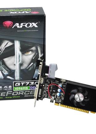 Новая Видеокарта AFOX GeForce GT 730 4 GB AF730-4096D3L6