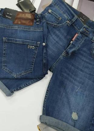 Стильные джинсовые мужские шорты dsquared