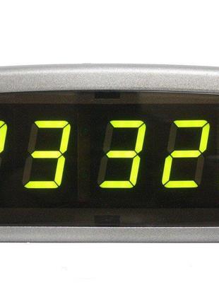 Настольные электронные часы Caixing CX-818 Серебристый