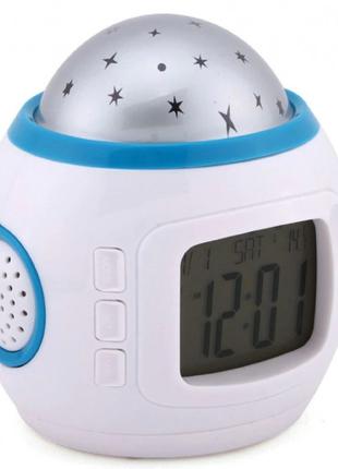 Годинник із будильником і проєктором зоряного неба UKC 1038