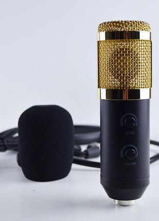 Студийный микрофон Music D.J. M800U со стойкой и ветрозащитой