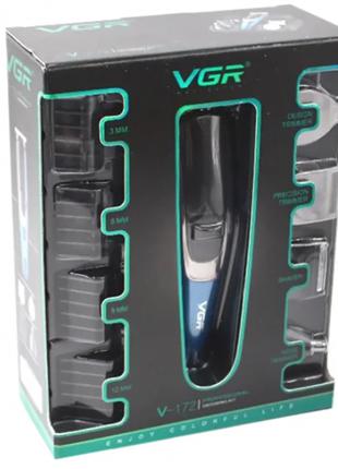 Машинка акумуляторна для стриження волосся з насадками VGR V 172