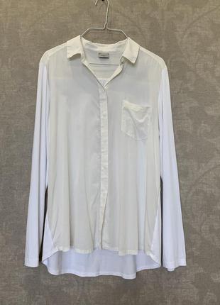 Шелковый лонгслив блуза бренда marella max mara. размер l.