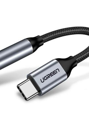 Переходник Ugreen кабель Type-C - 3.5 mm для наушников 10CM (A...