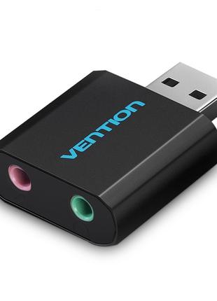 Внешняя звуковая карта Vention USB AUX Black (VAB-S17-B)