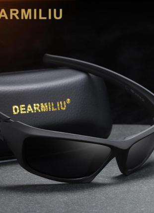 Поляризационные очки DEARMILIU,примиум качество,черные, UV400