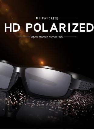 Сонцезахисні окуляри HD Poiarized UV400 5 кольорів лінзи, чорні.