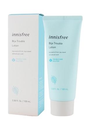 Лосьон для чувствительной проблемной кожи innisfree bija troub...