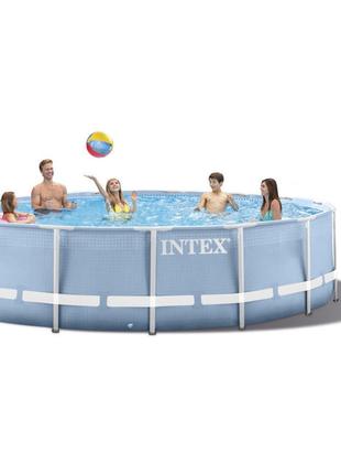 Intex 28736 - круглый каркасный бассейн Prism Frame 457х122 см По