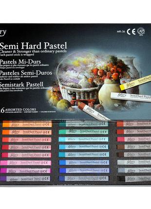 Пастель суха 36 кольорів, напівтверда Mungyo Semi hard pastel ...