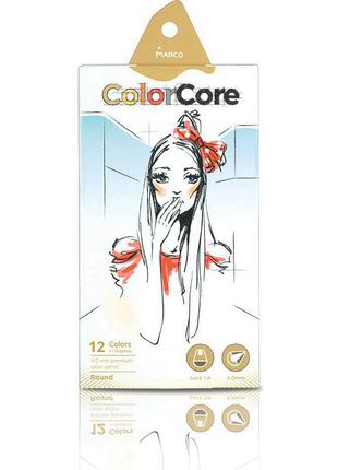 Олівці Marco Color Core 3130-12CB 12 кольорів