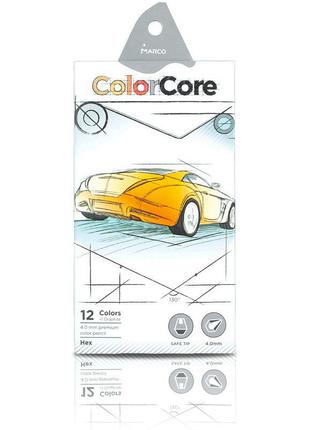 Олівці Marco Color Core 3100-12CB 12 кольорів