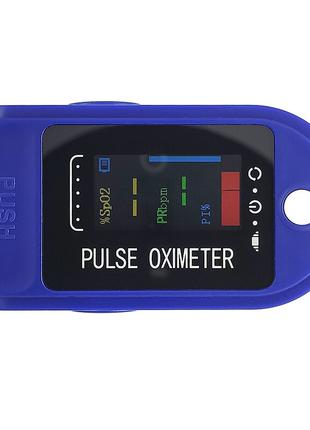 Пульсоксиметр Oximetr AD808, OLED дисплей, White-Blue