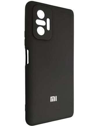 Чехол Silicone Case for Xiaomi Redmi Note 10 Pro Black (18)