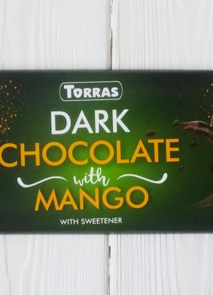Шоколад черный с манго без сахара и глютена Torras Zero 300г (...