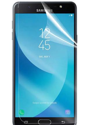 Гидрогелевая защитная пленка на Samsung Galaxy J7 Max на весь ...