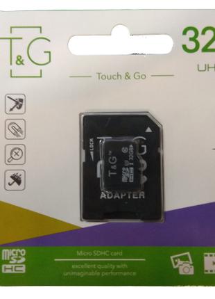 Карта памяти SD-adapter MicroSDHC UHS-I T&G; 32GB