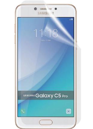 Гидрогелевая защитная пленка на Samsung Galaxy C5 Pro на весь ...