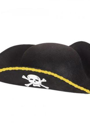 Шляпа Пирата треуголка ABC фетр