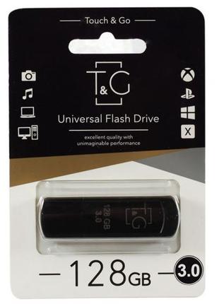 USB флешка Flash Drive 128Gb T&G; Classic Black 3.0 TG011-128G...