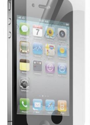 Гидрогелевая защитная пленка на iPhone 4 на весь экран прозрачная