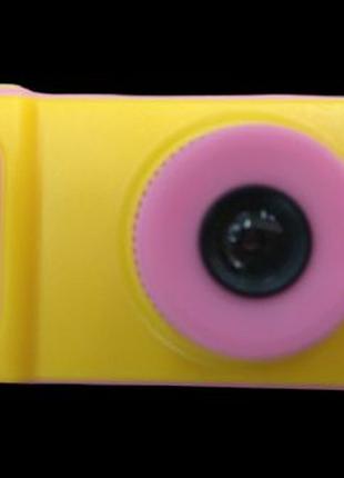 Цифровой детский фотоаппарат Summer Vacation UKC T1 Розово-желтый