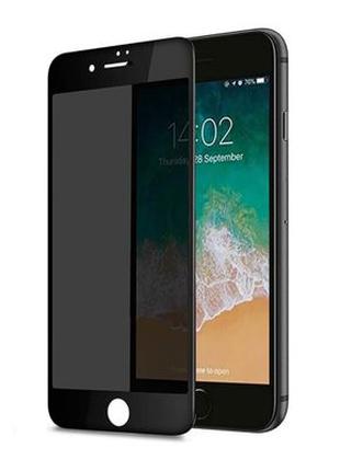 Защитное стекло Privacy Tempered Glass для iPhone 6/6S Black