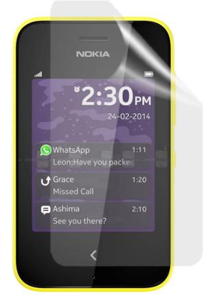 Гидрогелевая защитная пленка на Nokia Asha 230 на весь экран п...