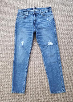 Hollister epic flex dad jean рвані джинси skinny оригінал (w32...