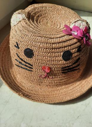 Солом'яний капелюшок фірми zara,панамка,солом'яна шляпка