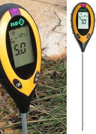 Измеритель параметров почвы 4 в1 FLO 89000 (Польша) Гарантия 2...