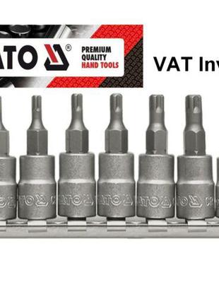 Набор торцевых головок TORX для TOYOTA и VW 1/4" TS10-TS40 YATO