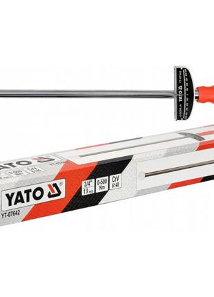 Ключ динамометрический стрелочный 3/4" 0-500 Нм YATO YT-07642 ...