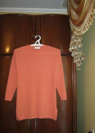 Джемпер-туника оверсайз cashmere centre, 100% натуральный каше...