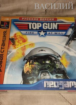 Игра Top Gun диск ps1 ps one самолет Playstation 1 psone пс1