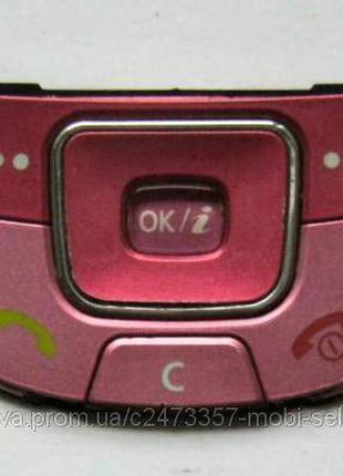 Клавиатура для Samsung C300 розовая, оригинал