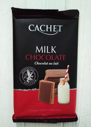 Шоколад молочный Cachet Milk Chocolate 300г (Бельгия)