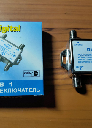 Цифровой коммутатор 4 в 1 DiSEqC  для спутн.ресивера FTA TV, LNB