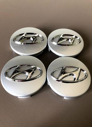 Колпачки заглушки на литые диски Хюндай Hyundai 61мм