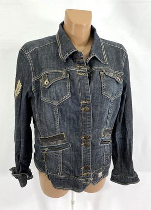 Куртка джинсовая Scarva, стильная, Разм 46 (L, 18), Как новая