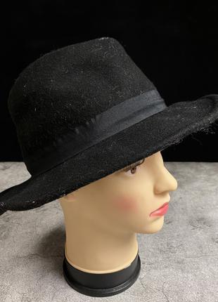 Шляпа черная, фетровая Lost and Found, шерсть, 57 см, Отл сост